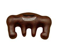 perfeclan Masajeador de cuero cabelludo de madera, peine de masaje de madera herramienta de meridianos domésticos gua sha head masajeador peine para mujeres