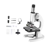 Perfeclan Microscopio para Niños con Base Rotatable Enfoque Doble Lente Antirreflejo y Construcción de Aluminio Adecuado para Aprendizaje Interactivo