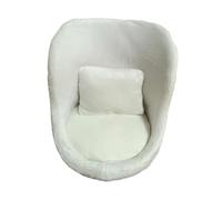 Perfeclan Mini sofá para, sofá para fotografía de, Accesorios de decoración de Mano de Obra Fina, Silla para Fotos de, Accesorios para, Blanco con Almohada