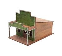 Perfeclan Miniatura Edificio Maqueta Kit de Construcción Modelo de Ciudad en Madera para Adultos Escenario de Arquitectura Montaje Manual Adecuado, Tienda de Comestibles