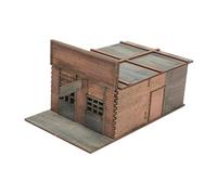 Perfeclan Miniatura Edificio Maqueta Kit de Construcción Modelo de Ciudad en Madera para Adultos Escenario de Arquitectura Montaje Manual Adecuado, Prisión