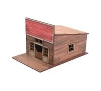 Perfeclan Miniatura Edificio Maqueta Kit de Construcción Modelo de Ciudad en Madera para Adultos Escenario de Arquitectura Montaje Manual Adecuado, Bar