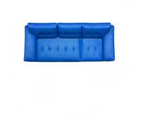 perfeclan Miniatura Sofá de Resina para Escala 1/64 con Mesa Decorativa y Diseño de Plazas Adecuado para Vitrinas Modelismo y Escenarios en Miniatura, Azul