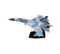 Perfeclan Modelo SU27 a Escala 1:100, avión de de Juguete simulado, Modelo de avión de de Ataque para Bares, estanterías, cafeterías,