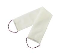 perfeclan Paño exfoliante, toalla de ducha exfoliante de secado rápido, conveniente para hombres y mujeres, esponja de red africana para la espalda para la, Blanco