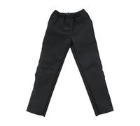 Perfeclan Pantalones de Vestir para Figuras de acción 1:6 para Hombre, de Tela, Mini, Casuales, Pantalones de Moda, Accesorios de Disfraz para muñecos de 12, Negro