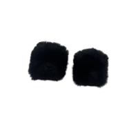 perfeclan Parabrisas de micrófono, cubierta de micrófono, fácil de usar, práctico y compacto, protector de viento para entrevistas, interior y exterior, Negro 1 Par