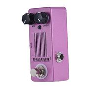 perfeclan Pedal de efecto de guitarra Spring Reverb Mini caja de metal Fácil de llevar Pedal de guitarra Piezas de guitarra para guitarra eléctrica