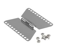Perfeclan Pedal de pie D90 de Metal, práctico y práctico, Piezas de Control Remoto para vehículos 78 RC Crawler, actualización para Escala 1:12, Gris Plateado