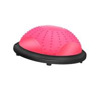Perfeclan Pelota de Equilibrio con Bandas de Resistencia y Bomba de pie, Entrenamiento básico, Media Pelota de Ejercicio portátil con tapón de para Baile, Rosa