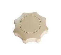 Perfeclan Perilla de Asiento de Coche para Ajuste de Respaldo Manual Rueda de Reclinación Mango Contorneado Componentes Automotrices Resistentes Adecuada para Adultos Viaje Urbano, Beige