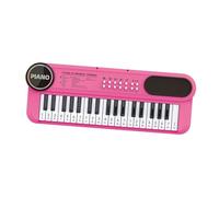 Perfeclan Piano de Teclado para Niños, Juguete Educativo con Partituras. Desarrolla La Coordinación Mano-Ojo Y La Música. Ideal para Niños de 3 a 6 años, Rojo