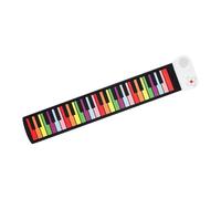 perfeclan Piano enrollable de 49 teclas, teclado enrollable, almohadilla de silicona portátil, Piano eléctrico de 49 teclas para enseñanza en el aula y adultos