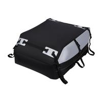 perfeclan Portaequipajes de Techo para Coche Baúl Blando de Techo Bolsa Impermeable 14.4 Pies Cúbicos con Correas de Alta Resistencia Hebillas y Detalles, Gris
