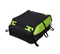 perfeclan Portaequipajes de Techo para Coche Baúl Blando de Techo Bolsa Impermeable 14.4 Pies Cúbicos con Correas de Alta Resistencia Hebillas y Detalles, Verde