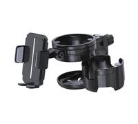 perfeclan Portavasos para Cochecito con Soporte Ajustable para Teléfono, Portabotellas Multifuncional de Regalo, Soporte de Almacenamiento para Cochecitos, Negro