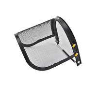 perfeclan Protector facial de malla de acero para desmalezar, protección ajustable y práctica para trabajos de jardinería y trituración industrial