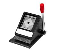 perfeclan Recortador de fotos para, perforador manual de tarjetas de identificación de escritorio, herramienta de corte de papel para estudio, escuela