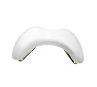 perfeclan Reposabrazos para uñas, reposabrazos para uñas, cojín de mano de manicura de cuero sintético con patas de metal para uso doméstico en salones de uñas, Blanco