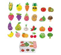 perfeclan Rompecabezas de emparejamiento para Juegos educativos de jardín de Infantes, Aprendizaje Preescolar, Habilidades cognitivas para Principiantes para, Frutas Verduras