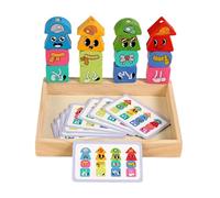 Perfeclan Rompecabezas de Madera para Vestir, reconocimiento de Colores, educación temprana para niños y niñas, Cambio de Ropa, Juego de secuenciación de, Expresión