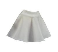 Perfeclan Ropa para Figuras de acción a Escala 1:12, Accesorios para Disfraces de muñecas, Falda de Tela, Ropa en Miniatura de Moda para muñecas Femeninas de 6, Beige