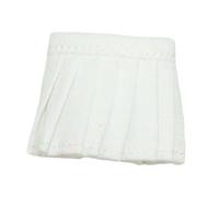 Perfeclan Ropa para Figuras de acción a Escala 1:12, Ropa en Miniatura, Minifalda para muñecas de 15 cm, Disfraz de de Tela, Blanco