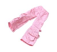 Perfeclan Ropa para Figuras de acción a Escala 1/12, Ropa en Miniatura, Pantalones Cargo, Regalo de cumpleaños, de Tela para muñecas, Ideal para fotografía de, Rosa