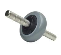 perfeclan Rueda Abdominal Rodillo Gimnasio Multifuncional Acero Inoxidable Agarre Mejorado Adecuada para Ejercicios Abdominales Fortalecimiento Interior, Gris, Gris Oscuro