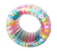 Perfeclan Rueda de Agua Inflable Colorida para Piscina, Juguete de Tubo de 38 x 23 Pulgadas para niños, Ideal para Fiestas de al Libre en el río.