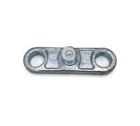 perfeclan Rueda Hidráulica para Montacargas Rueda Transpaleta Rodillo Recambio con Soporte Triangular Reforzado y Acción de, Doble Placa De Cadena Largo 120mm, Ancho 35mm, Diámetro Del Orificio 20mm