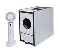 Perfeclan Separador de Cáscara de Pájaros Sopladora de Alimento Máquina Limpiadora Retiradora de Cascarilla Ventilador Manual Eficiente Caja Madera