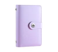 perfeclan sobre para ahorrar dinero, carpeta de desafío, presupuesto de viaje, decoración de PU, soporte versátil, suministros, organizador de carpeta de, Púrpura