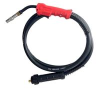 perfeclan Soplete de Soldadura a Gas Soplete MIG Antorcha CO2 Pistola de Soldar Cuello Metálico Recta Montaje Fiable Compatible, 3 Metros, Económico, Pistola Europea 350A