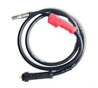 perfeclan Soplete de Soldadura a Gas Soplete MIG Antorcha CO2 Pistola de Soldar Cuello Metálico Recta Montaje Fiable Compatible, 3 Metros, Económico, Pistola Europea 500A