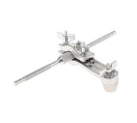 perfeclan Soporte de extensión de montaje de cencerro, doble varilla, Accesorios para Instrumentos Musicales duraderos, herramienta de práctica, soporte de, Doble cabeza