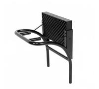 perfeclan Soporte de Motor Marino Soporte Motor Fuera Borda Bracket Montaje Embarcación Ligera Kayak Metal con Tubo Delantero Curvo y Doble Apoyo Inferior para , style to 1