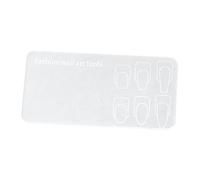 perfeclan Soporte de paleta de arte de uñas Accesorios multifuncionales Paleta de esmalte de esmalte de uñas de mezcla para visualización de color mezclado, Blanco