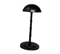 perfeclan Soporte de peluca Soporte de pelucas Multifunción Estable Accesorio liviano Pantalla de sombrero portátil para taller de casas Salón de belleza, Negro