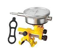 Perfeclan Soporte para alineación de Ruedas de Bicicleta, Soporte para alineación de neumáticos de Bicicleta, Soporte de calibración multifunción fácil de Usar, Amarillo con Manómetro