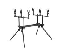 perfeclan Soporte para Cañas de Pescar con Función Anti-vibración Conectividad Universal para Alarmas y Ángulo Regulable Resistente en Cualquier Superficie Adecuado para Orillas, Mini X4 3-Head