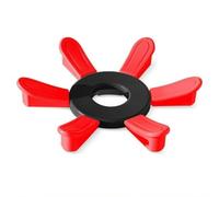 perfeclan Soporte para Pelota de Base para Balón de Gimnasia con Seis Puntos de Apoyo y Superficie Antideslizante de Pvc Que Fija la Posición Adecuado para, Array, Negro, Rojo