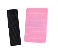 perfeclan Soporte para pestañas, bandeja de extensión de pestañas, herramienta de mano, bandeja profesional, práctica y ligera, paleta de para estudios, Rojo Rosa de 7 a 14 Mm