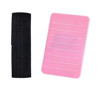 perfeclan Soporte para pestañas, bandeja de extensión de pestañas, herramienta de mano, bandeja profesional, práctica y ligera, paleta de para estudios, Rojo Rosa de 8 a 15 Mm