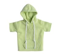 Perfeclan Sudadera con Capucha para Hombre a Escala 1/12, Ropa Resistente, decoración, Disfraz para muñeca de 6 Pulgadas, Regalos multifuncionales, Tela, Verde