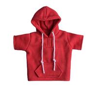 Perfeclan Sudadera con Capucha para Hombre a Escala 1/12, Ropa Resistente, decoración, Disfraz para muñeca de 6 Pulgadas, Regalos multifuncionales, Tela, Rojo