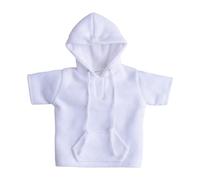 Perfeclan Sudadera con Capucha para Hombre a Escala 1/12, Ropa Resistente, decoración, Disfraz para muñeca de 6 Pulgadas, Regalos multifuncionales, Tela, Blanco
