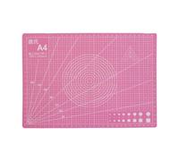 perfeclan Tabla de cortar con rejilla, tapete de costura compacto y profesional, almohadilla de costura portátil multiusos para manualidades y cuero, Rosa