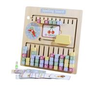 Perfeclan Tablero de Madera con Alfabeto matemático para Aprender números, Material didáctico para educación temprana con Tarjetas didácticas, Laberinto del