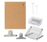 perfeclan Tablero Macramé Doble Ligera, Tablero Macramé con Abrazaderas Metálicas y Alfil en T, para Hogar, Estilo A
